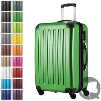 Hauptstadtkoffer Alex - Valise rigide extensible avec 4 roulettes Check-In Trolley Valise de voyage avec soufflet extensible Check-In Bagages 158cm Hardcase Luggage 65 cm, 74 litres,Vert