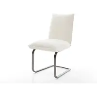 DELIFE Cantilever Lelio-Flex bouclé doux beige pied cantilever plat grafiete resorts ensachés