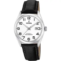 Festina Montre à affichage analogique 'ACERO CLASICO' blanc