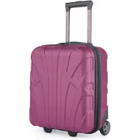 Suitline - Bagage à main 45x36x20 cm petite valise EasyJet Underseat Trolley 2 roues valise cabine 45cm Cabin Bag max 30L franchise avion sous-siège ,Magenta