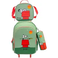 Snoopy Ensemble de valise à roulettes de Panuts, petits ressorts, sac-repas
