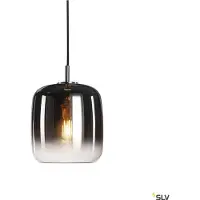 SLV Pantilo 20 lampe suspendue chrome avec abat-jour en verre chromé Ø20 cm E27 extrémité de câble ouverte