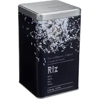 5five Simply Smart Conteneur à riz, 1,25 kg, métal, noir
