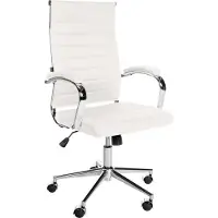 CLP Chaise de bureau Mollis cuir véritable