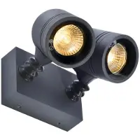 SLV Myra Wall Spot mural et de plafond IP55 Projecteur extérieur 2 flammes anthracite