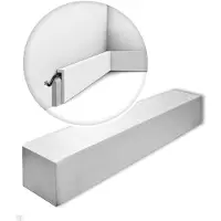 ORAC Decor SX171-RAL9003-box AXXENT SQUARE 1 carton 20 pièces Plinthe | 40 m