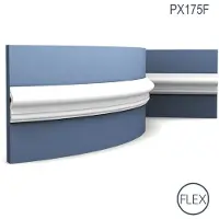 ORAC Decor PX175F AXXENT Cimaise Moulure flexible Moulure décorative Cimaise 2 m