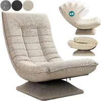 Casaria Fauteuil relax Aberdeen Crème Tissu