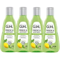 ‎Guhl Ikebana Cosmetics B.V. Guhl fraîcheur et légèreté shampooing anti-graisse 250ml pack de 4