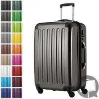 Hauptstadtkoffer Alex - Valise rigide extensible avec 4 roulettes Check-In Trolley Valise de voyage avec soufflet d'extension Check-In Bagages 158cm Hardcase Luggage 65 cm, 74 litres,Graphit