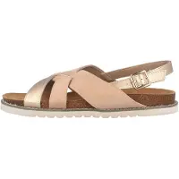 LadyPepp Sandales en grande taille, multicolores, référence 2TT1050801, couleur or/taupe. Grandes chaussures pour femmes