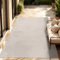 Paco Home In & Outdoor Tapis tissé plat uni moderne résistant aux intempéries pour terrasse cuisine Dimension 160x220 cm