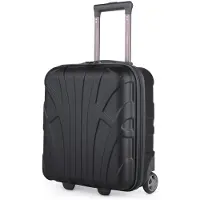 Suitline - Bagage à main 45x36x20 cm petite valise EasyJet Underseat Trolley 2 roues valise cabine 45cm Cabin Bag max 30L franchise avion sous siège ,Noir