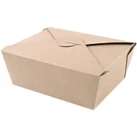 Naturestar Foodboxes Bio Menu 215x162x64mm papier kraft/PE FSC-Mix marron UE=50 pièces, Contenant à usage unique, Marron