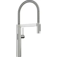 BLANCO CULINA-S II Sensor PVD steel Haute pression Avec tuyau extractible Changement de brins clairs