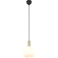 TRIO Suspension DIVA noir-blanc-doré 1xE27x10W verre dim. : 150x20x20 cm IP20