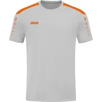 Jako Power Maillot manches courtes enfants - Soft Grey / Neonorange