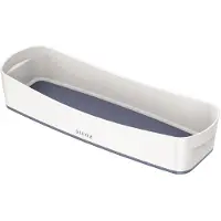 Leitz Bac de rangement myBox long blanc/gris
