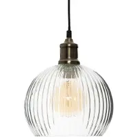 Atmosphera Lampe suspendue LAYE, transparente, Ø 20 cm
