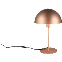 TRIO Lampe de table design Nola brun café Ø 30cm