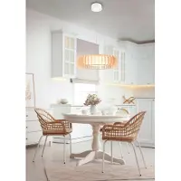 TRIO Lampe suspendue en bois Monte Ø60cm