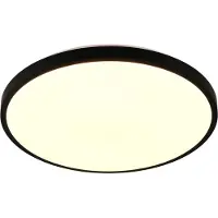 TRIO Plafonnier Slope noir Ø 48,5cm