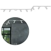 Briloner Luxtrail Système de rail, set complet, 8x LED Spots, Orientable, Forme en U / Forme en Z, Blanc, 5 m