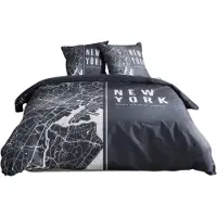TODAY Linge de lit, coton, 220 x 240 cm, 2 housses de coussin, JAVA