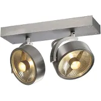 SLV spot Kalu 2 QPAR111 Gris métallisé à 2 lumières