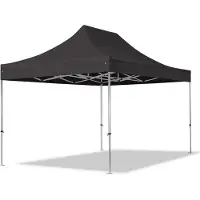 TOOLPORT 3x4,5 m Tonnelle pliante Alu, PVC 850, noir