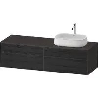 Duravit Zencha Meuble sous-lavabo avec console, 1600x550mm, 2 tiroirs, 2 tiroirs, 1 découpe à droite, ZE4824, ZE4824R16800000