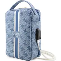 GUESS Torba Guhbp4Rpsb Organizerniebieski/Bleu 4G Printed Stripes