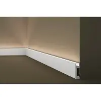 Decoflair IL10 WALLSTYL Plinthe Moulure décorative Corniche de plafond Éclairage indirect 2 m