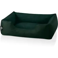 BedDog Zara Lit Pour Chien, Panier Corbeille, Coussin De Chien [S Env. 55x40cm, Bottle-Green (Vert Foncé)]