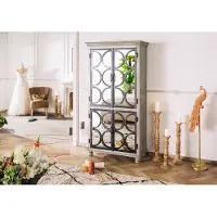 MASSIVMOEBEL24.DE MASSIVMOEBEL24 | Armoire 97x45 Manguier laqué Gris HERMITAGE #617