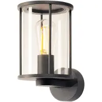 SLV PHOTONIA Applique murale, ronde, anthracite, verre clair