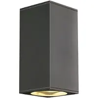 SLV Big Theo Wall Out Applique murale up/down carrée GU10 ES111 anthracite