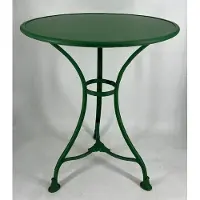 Casa Padrino Table de jardin Art Nouveau Vert Ø 60 x H. 70 cm - Meubles de jardin nostalgiques