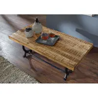 MASSIVMOEBEL24.DE MASSIVMOEBEL24 | Table basse 120x60 Bois de récupération laqué Bois naturel INDUSTRIAL #35