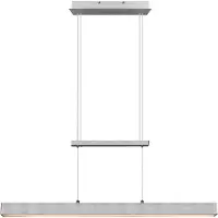 Reality Lustre LED PAROS argenté 32 W, blanc chaud 3750 lm, métal, dimensions : 150 x 90 x 11 cm, IP20, RL