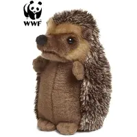 WWF Hérisson en peluche (18cm, assis) réaliste Doudou en peluche