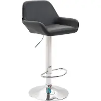 CLP Tabouret de bar Braga similicuir chromé