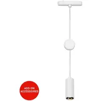 Briloner Luxtrail Système de rails, Blanc chaud, Réglable en hauteur, Accessoires, Blanc, 13 x 120 x Ø4,2 cm