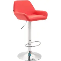CLP Tabouret de bar Braga similicuir chromé