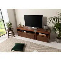 MASSIVMOEBEL24.DE MASSIVMOEBEL24 | Meuble TV 180x48 Manguier laqué Brun AMSTERDAM #25