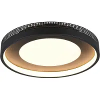 TRIO Luminaires - Plafonnier LED SOLEA DH 40 x 7,50 cm noir