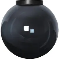 Star Trading Suspension d'extérieur « Orby », abat-jour E27, gris fumé, Ø 30 cm