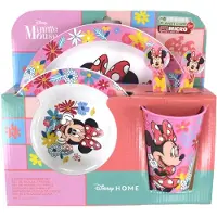 Stor Set de vaisselle pour enfants avec motif (5pcs) bol, assiette, couverts & gobelet