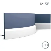 ORAC Decor SX172F AXXENT Plinthe Moulure flexible Moulure décorative Plinthe 2 m