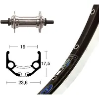 Winora Rigida Zac 19 Road Front Wheel Noir 9 x 100 mm